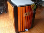 小型室內腳踏式鋼木果皮箱