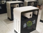 物業噴塑戶外鋼制分類垃圾箱