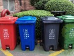 腳踏式塑料分類垃圾桶