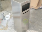 電鍍室內方形不銹鋼果皮箱