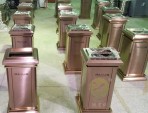 高檔方形室內(nèi)不銹鋼果皮箱
