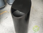 黑鈦室內(nèi)圓柱形不銹鋼垃圾桶
