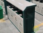 市政街道鏤空四分類鋼板垃圾箱