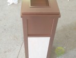 電鍍鈦金電梯口不銹鋼果皮箱