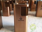 小區電梯口方形不銹鋼果皮箱