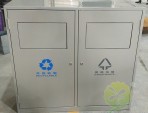 帶蓋環保鋼制分類垃圾箱