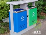 公園景區戶外鋼制分類垃圾桶