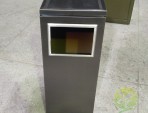 室內電鍍黑鈦不銹鋼果皮箱
