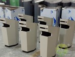 室內異形噴塑不銹鋼垃圾桶