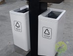 市政道路噴塑不銹鋼分類果皮箱