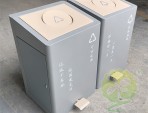 室內(nèi)學(xué)校腳踏組合式不銹鋼分類(lèi)垃圾桶