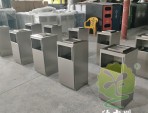 戶外抽拉式滑軌組合式不銹鋼分類垃圾桶