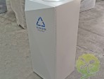 室內學校搖擺蓋噴粉不銹鋼垃圾桶