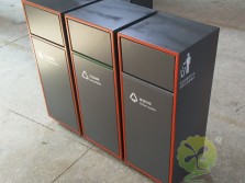 戶外組合式不銹鋼分類果皮箱
