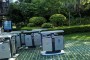 高檔鋼制垃圾桶讓普洱街道更顯大氣