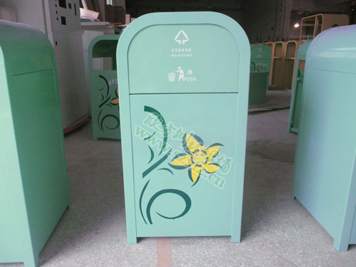 湖北荊州幼兒園定制鋼制烤漆垃圾桶 湖北荊州幼兒園定制鋼制烤漆垃圾桶