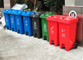 120L玻金塑紙塑料分類垃圾桶主圖