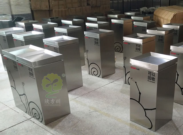 不銹鋼室內分類垃圾桶