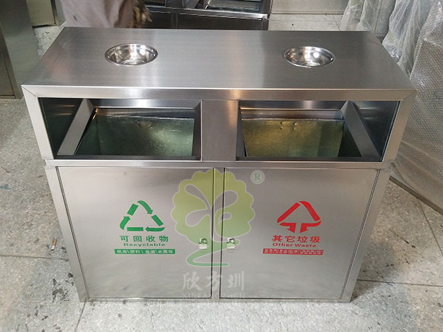 常用戶外物業(yè)分類不銹鋼垃圾箱