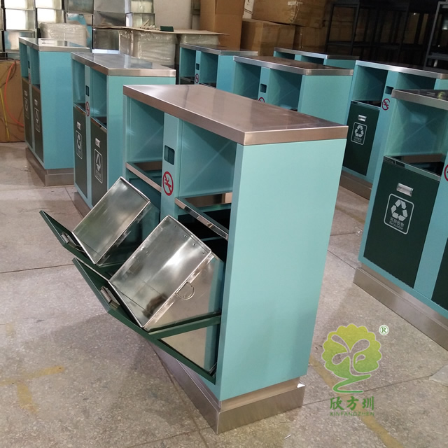  創(chuàng)意廣告分類鋼制垃圾箱