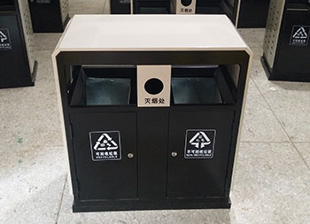 物業噴塑戶外鋼制分類垃圾箱主圖