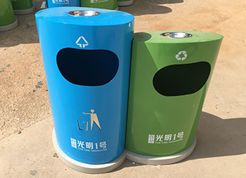 房地產創意分類鋼制垃圾桶主圖