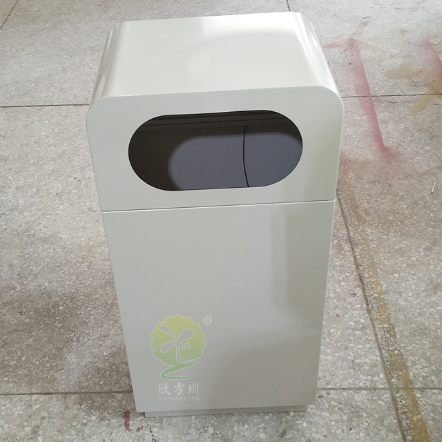 噴塑室內方形鋼制垃圾桶