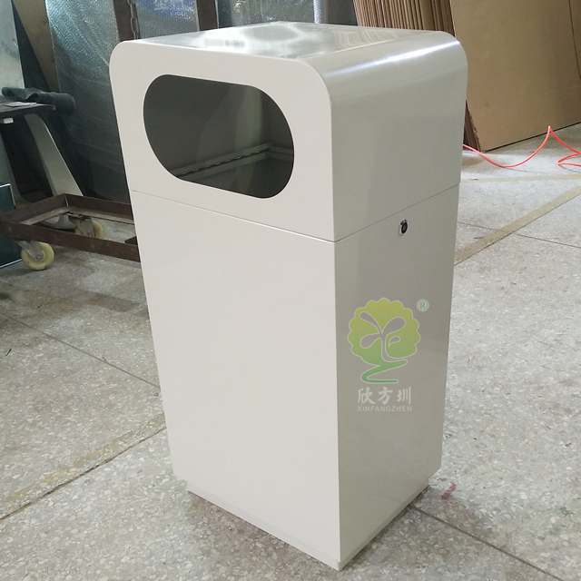 噴塑室內方形鋼制垃圾桶
